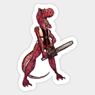 Allosaurus with a Chainsaw Sticker